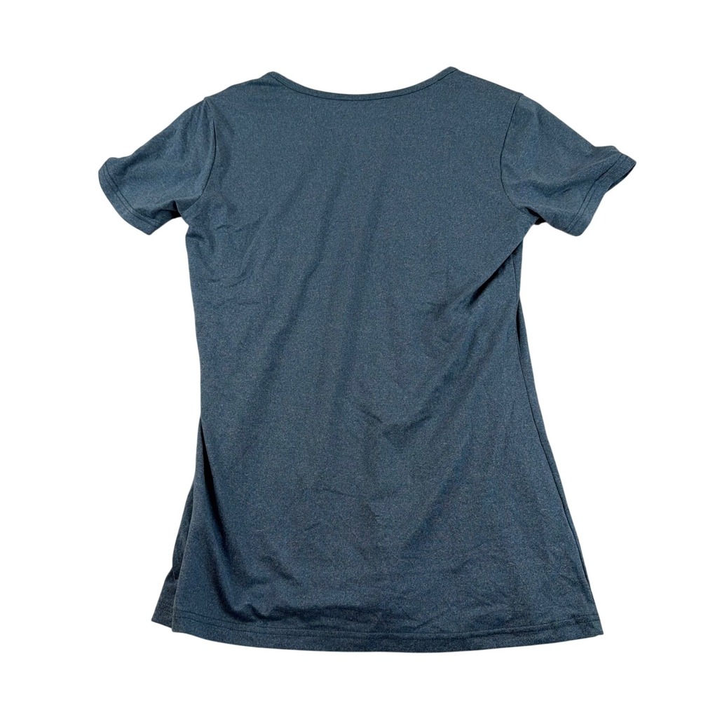 32 Degrees Cool Womens Small Blue Heathered Short Sleeve Scoop Neck Active Tee